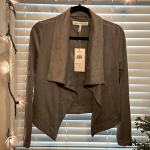 Gray Draped Women's Jacket